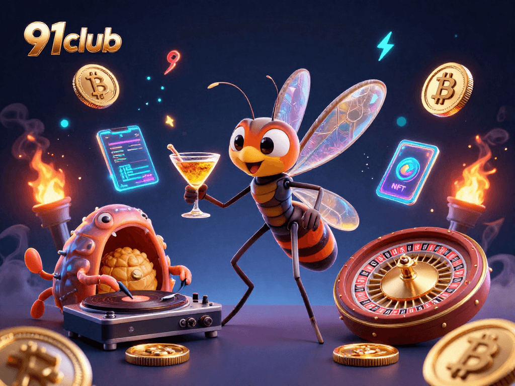 Participate in thrilling games at 91club with a unique mix of colors and creatures.