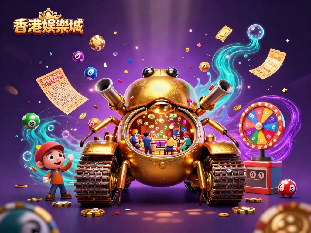 Experience thrilling fun at 香港娛樂城 with vibrant casino-themed illustration featuring games and dynamic elements.