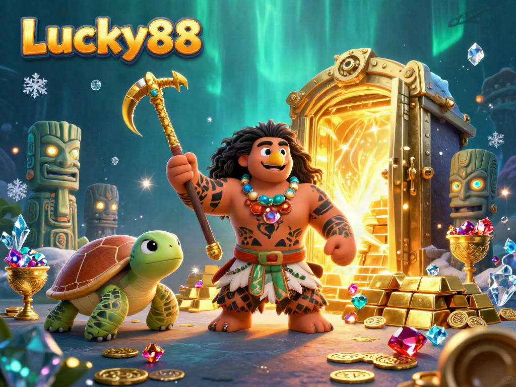 Experience the excitement of Lucky88 casino with vibrant treasures and engaging characters.