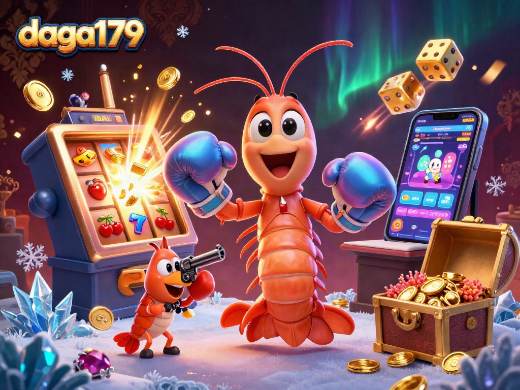 Experience jackpot excitement with daga179’s vibrant, dynamic 3D casino illustration bursting with winnings.