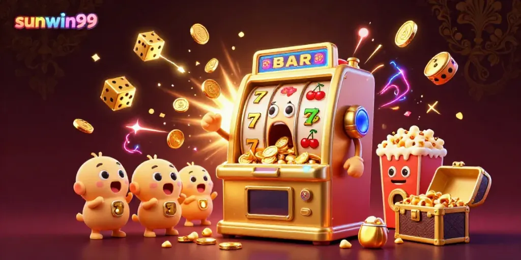 Experience thrilling wins with sunwin99 as golden slot machines hit jackpots and celebrate casino excitement.
