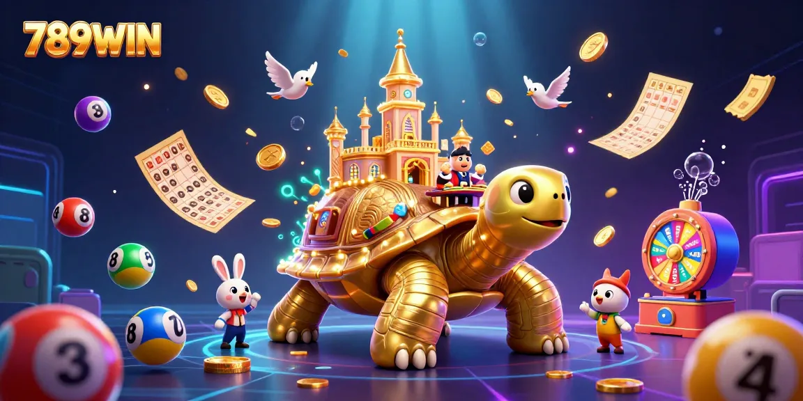 Experience thrilling wins at 789WIN, a vibrant 3D casino scene with dynamic games and action.