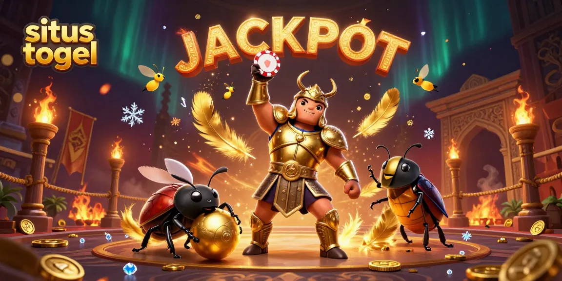 Experience exciting victories in situs togel with vibrant characters and casino elements.