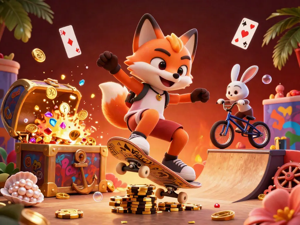 Experience thrilling gameplay at llwin with animated characters celebrating casino excitement.